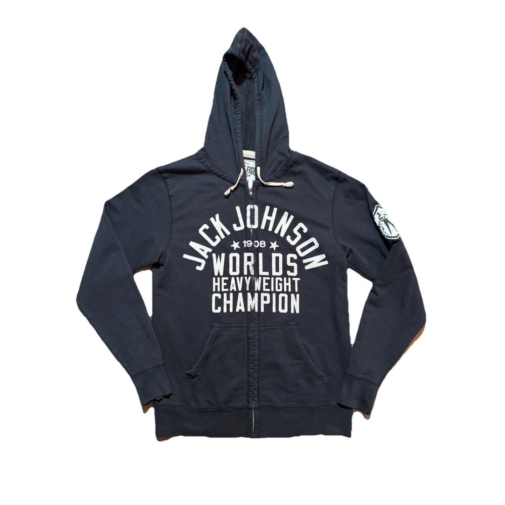 Jack Johnson Roots Of Fight Bloodlines Heavyweight Champ Zip Hoodie Large